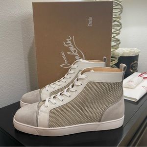 Christian Louboutin Louis Orlato High-Top Goose/White